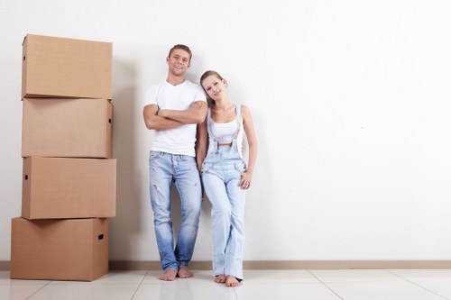 House removal team planning a move in Kidbrooke