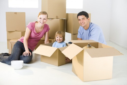 Team preparing a van move with safety focus