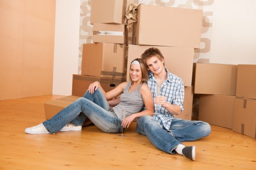 Removal team preparing a local move in Kidbrooke