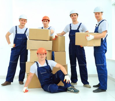 Movers navigating apartment access in Kidbrooke Village