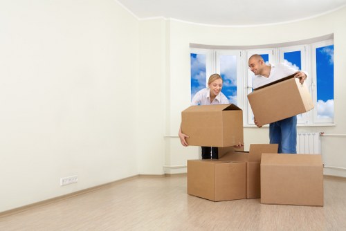House movers assisting a Kidbrooke home move with careful loading