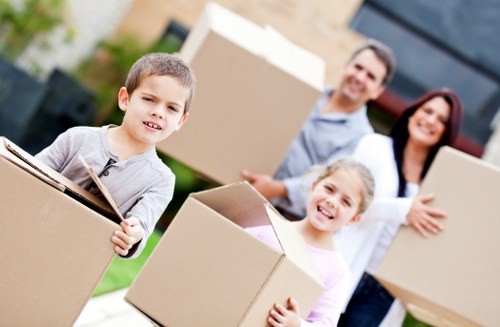 Commercial removals scene for a local Kidbrooke business move
