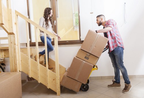 Removal truck loading for domestic and business moves in Kidbrooke