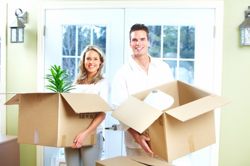 Local movers loading a van for a Kidbrooke house or flat move