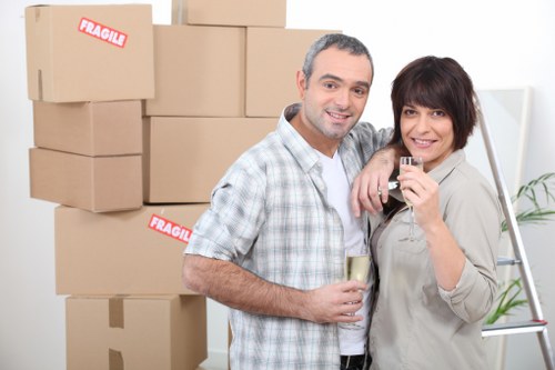 Packing and loading boxes for a Kidbrooke removal service
